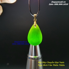 MẶT DÂY CHUYỀN NGỌC BÍCH HÌNH GIỌT NƯỚC CHO NỮ