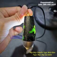 DÂY CHUYỀN MẶT NGỌC BÍCH MÀU ĐEN