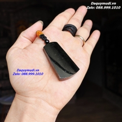 DÂY CHUYỀN MẶT VÔ SỰ BÀI NGỌC BÍCH ĐEN MỰC