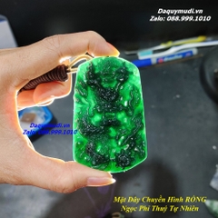 MẶT DÂY CHUYỀN HÌNH RỒNG NGỌC PHỈ THUÝ CHO NAM