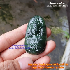MẶT DÂY CHUYỀN QUAN ÂM BỒ TÁT NGỌC BÍCH THIÊN NHIÊN