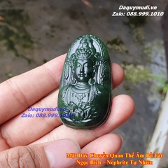 MẶT DÂY CHUYỀN QUAN ÂM BỒ TÁT NGỌC BÍCH THIÊN NHIÊN