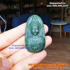 MẶT DÂY CHUYỀN QUAN ÂM BỒ TÁT NGỌC BÍCH THIÊN NHIÊN