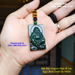 MẶT DÂY CHUYỀN PHẬT DI LẶC NGỌC BÍCH TỰ NHIÊN