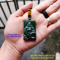 MẶT DÂY CHUYỀN PHẬT DI LẶC NGỌC BÍCH TỰ NHIÊN