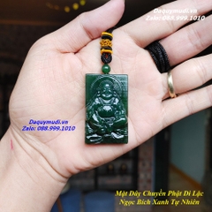 MẶT DÂY CHUYỀN PHẬT DI LẶC NGỌC BÍCH TỰ NHIÊN