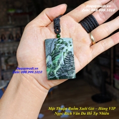 MẶT DÂY CHUYỀN THUẬN BUỒM XUÔI GIÓ NGỌC BÍCH VÂN DA HỔ TỰ NHIÊN - HÀNG VIP