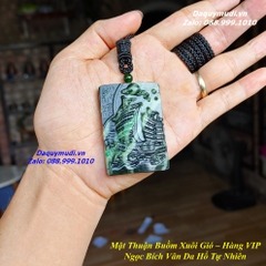 MẶT DÂY CHUYỀN THUẬN BUỒM XUÔI GIÓ NGỌC BÍCH VÂN DA HỔ TỰ NHIÊN - HÀNG VIP