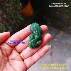 MẶT DÂY CHUYỀN TỲ HƯU NGỌC BÍCH XANH TỰ NHIÊN