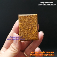 MẶT DÂY CHUYỀN VÔ SỰ BÀI ĐÁ TRẦM TÍCH VÀNG CỦA LÀO