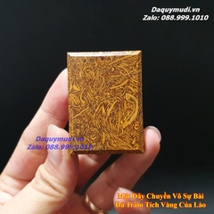 MẶT DÂY CHUYỀN VÔ SỰ BÀI ĐÁ TRẦM TÍCH VÀNG CỦA LÀO