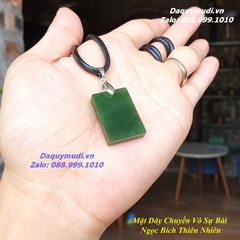 MẶT DÂY CHUYỀN VÔ SỰ BÀI NGỌC BÍCH VÂN TỰ NHIÊN - size nhỏ