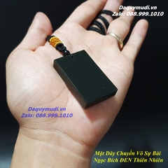 MẶT DÂY CHUYỀN VÔ SỰ BÀI NGỌC BÍCH ĐEN TỰ NHIÊN