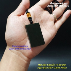 MẶT DÂY CHUYỀN VÔ SỰ BÀI NGỌC BÍCH ĐEN TỰ NHIÊN