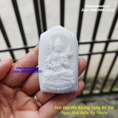 MẶT DÂY CHUYỀN HƯ KHÔNG BỒ TÁT NGỌC HOÀ ĐIỀN TRẮNG TỰ NHIÊN - HÀNG VIP