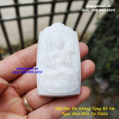 MẶT DÂY CHUYỀN HƯ KHÔNG BỒ TÁT NGỌC HOÀ ĐIỀN TRẮNG TỰ NHIÊN - HÀNG VIP