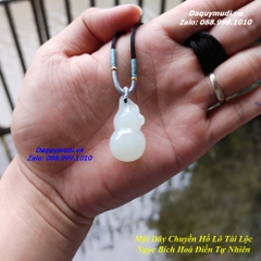 MẶT DÂY CHUYỀN HỒ LÔ TÀI LỘC NGỌC BÍCH HOÀ ĐIỀN TỰ NHIÊN