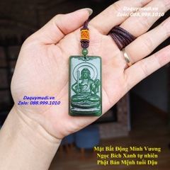 MẶT DÂY CHUYỀN BẤT ĐỘNG MINH VƯƠNG NGỌC BÍCH XANH TỰ NHIÊN