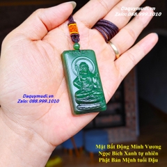 MẶT DÂY CHUYỀN BẤT ĐỘNG MINH VƯƠNG NGỌC BÍCH XANH TỰ NHIÊN