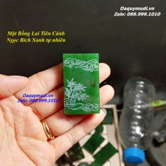 MẶT DÂY CHUYỀN BỒNG LAI TIÊN CẢNH NGỌC BÍCH XANH TỰ NHIÊN