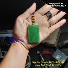 MẶT DÂY CHUYỀN VÔ SỰ BÀI NGỌC BÍCH XANH TỰ NHIÊN - HÀNG VIP