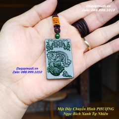 DÂY CHUYỀN HÌNH PHƯỢNG NGỌC BÍCH XANH TỰ NHIÊN