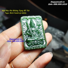 MẶT DÂY CHUYỀN HƯ KHÔNG TẶNG BỒ TÁT NGỌC BÍCH XANH TỰ NHIÊN