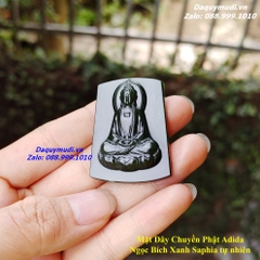 MẶT DÂY CHUYỀN PHẬT ADIDA NGỌC BÍCH TỰ NHIÊN