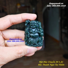 MẶT DÂY CHUYỀN DI LẶC NGỌC BÍCH XANH SAPHIA TỰ NHIÊN