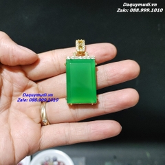 MẶT DÂY CHUYỀN ĐÁ MÃ NÃO XANH