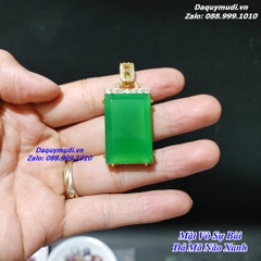 MẶT DÂY CHUYỀN ĐÁ MÃ NÃO XANH