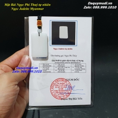MẶT DÂY CHUYỀN VÔ SỰ BÀI NGỌC PHỈ THUÝ TRẮNG - HÀNG VIP