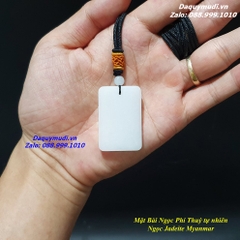 MẶT DÂY CHUYỀN VÔ SỰ BÀI NGỌC PHỈ THUÝ TRẮNG - HÀNG VIP