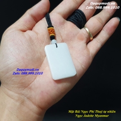 MẶT DÂY CHUYỀN VÔ SỰ BÀI NGỌC PHỈ THUÝ TRẮNG - HÀNG VIP