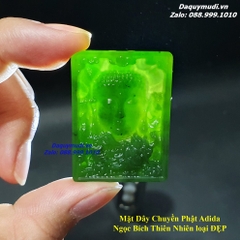DÂY CHUYỀN MẶT PHẬT ADIDA NGỌC BÍCH XANH  - HÀNG VIP