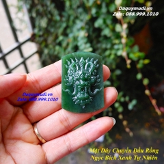 DÂY CHUYỀN HÌNH RỒNG NGỌC BÍCH XANH TỰ NHIÊN