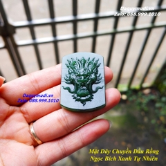 DÂY CHUYỀN HÌNH RỒNG NGỌC BÍCH XANH TỰ NHIÊN