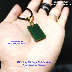 MẶT VÔ SỰ BÀI NGỌC BÍCH XANH TỰ NHIÊN - MẪU MÀI GIÁC CẠNH