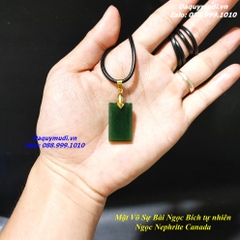 MẶT VÔ SỰ BÀI NGỌC BÍCH XANH TỰ NHIÊN - MẪU MÀI GIÁC CẠNH