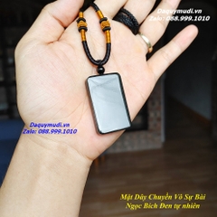 MẶT DÂY CHUYỀN VÔ SỰ BÀI NGỌC BÍCH ĐEN - HÀNG ĐẸP