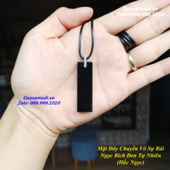 DÂY CHUYỀN MẶT NGỌC BÍCH ĐEN TỰ NHIÊN