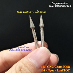 Dao CNC chạm khắc đá ngọc - dao tinh loại tốt