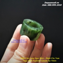 NHẪN NGỌC BÍCH CHO NAM - NGỌC BÍCH NEPHRITE CANADA