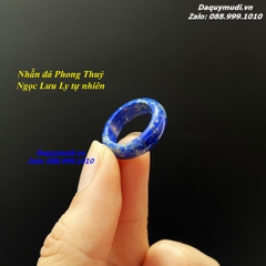 NHẪN NGỌC LƯU LY MÀU XANH DƯƠNG - ĐÁ LAPIS LAZULI