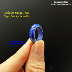 NHẪN NGỌC LƯU LY MÀU XANH DƯƠNG - ĐÁ LAPIS LAZULI