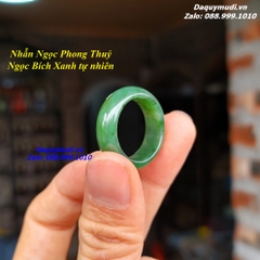 NHẪN NGỌC BÍCH XANH TỰ NHIÊN