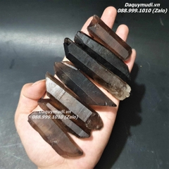 TINH THỂ ĐÁ THẠCH ANH ĐEN KHÓI TỰ NHIÊN SIZE TO