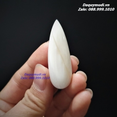 MẶT DÂY CHUYỀN GIỌT NƯỚC SÒ TAI TƯỢNG HOÁ NGỌC TỰ NHIÊN