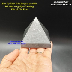 KIM TỰ THÁP ĐÁ SHUNGITE - ĐÁ CHẮN SÓNG ĐIỆN TỪ TRƯỜNG