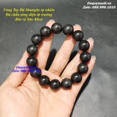 VÒNG TAY ĐÁ SHUNGITE - ĐÁ CHẮN SÓNG ĐIỆN TỪ TRƯỜNG